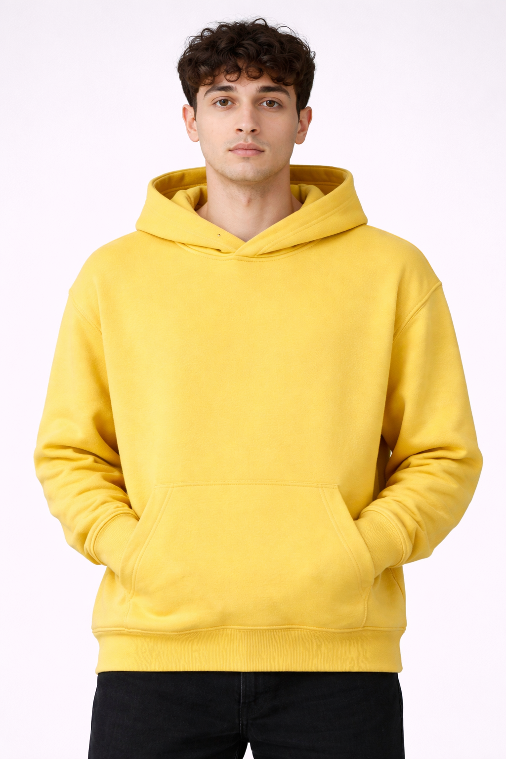 Bombay Sigma Essential Oversized Yellow Hoodie