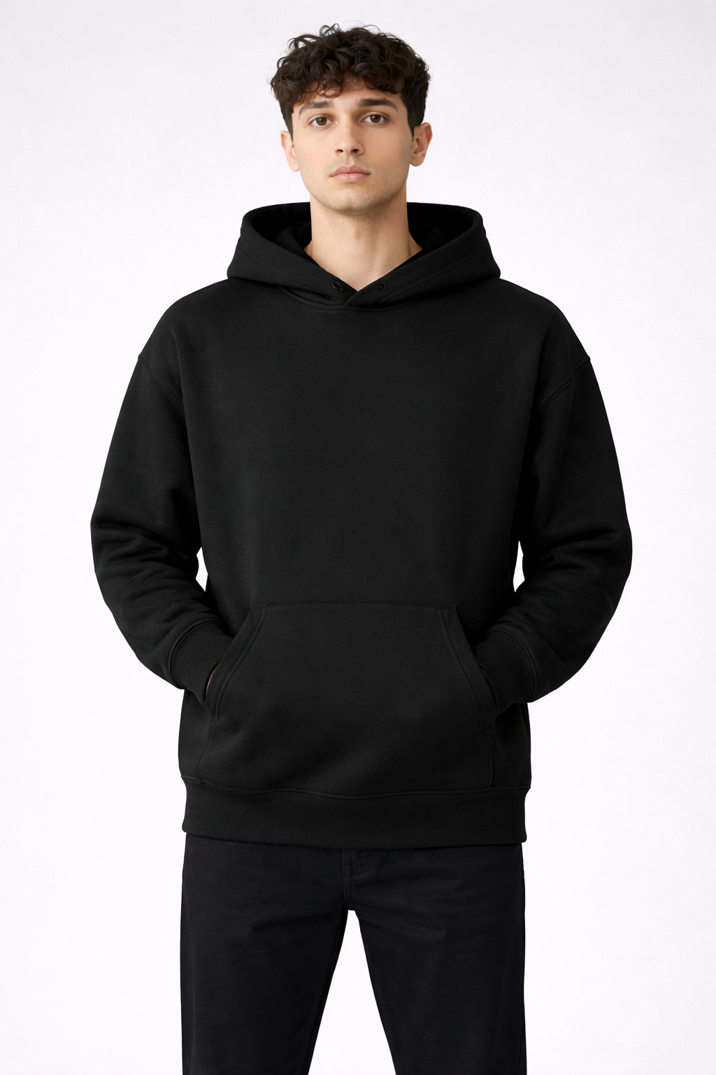 Bombay Sigma Essential Oversized Black Hoodie