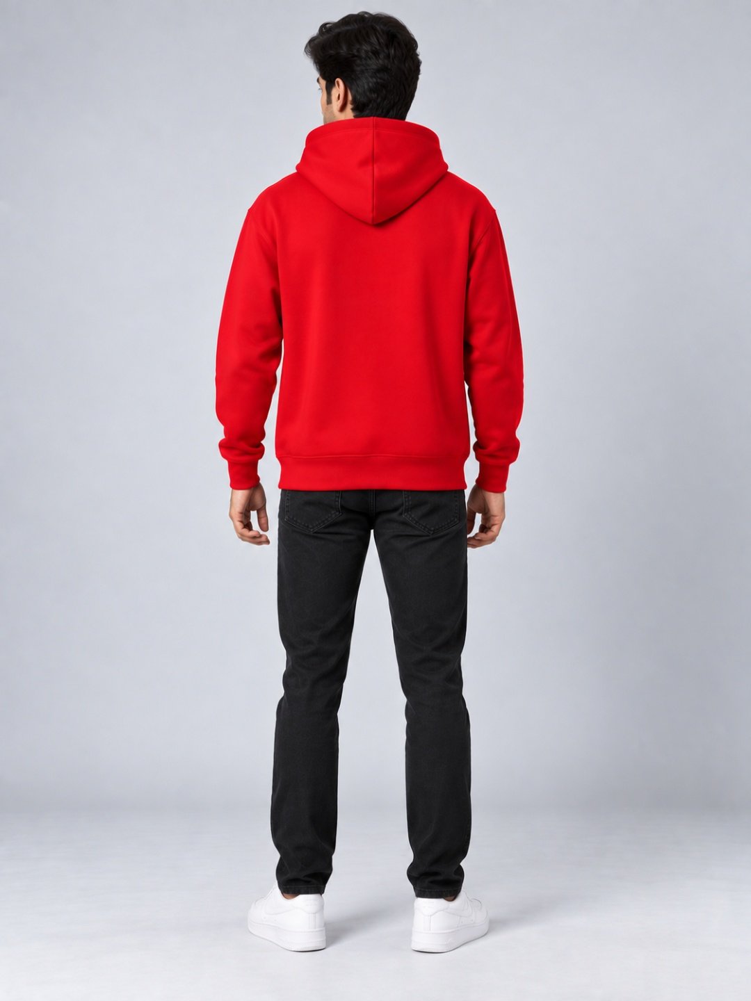 Bombay Sigma Essential Oversized Red Hoodie - Image 4