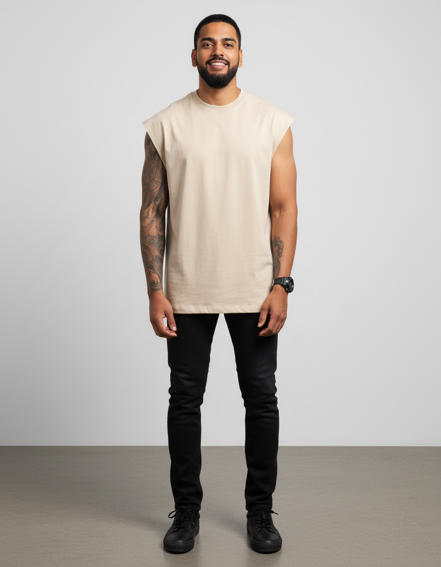 Bombay Sigma Premium Oversized Tank – Beige