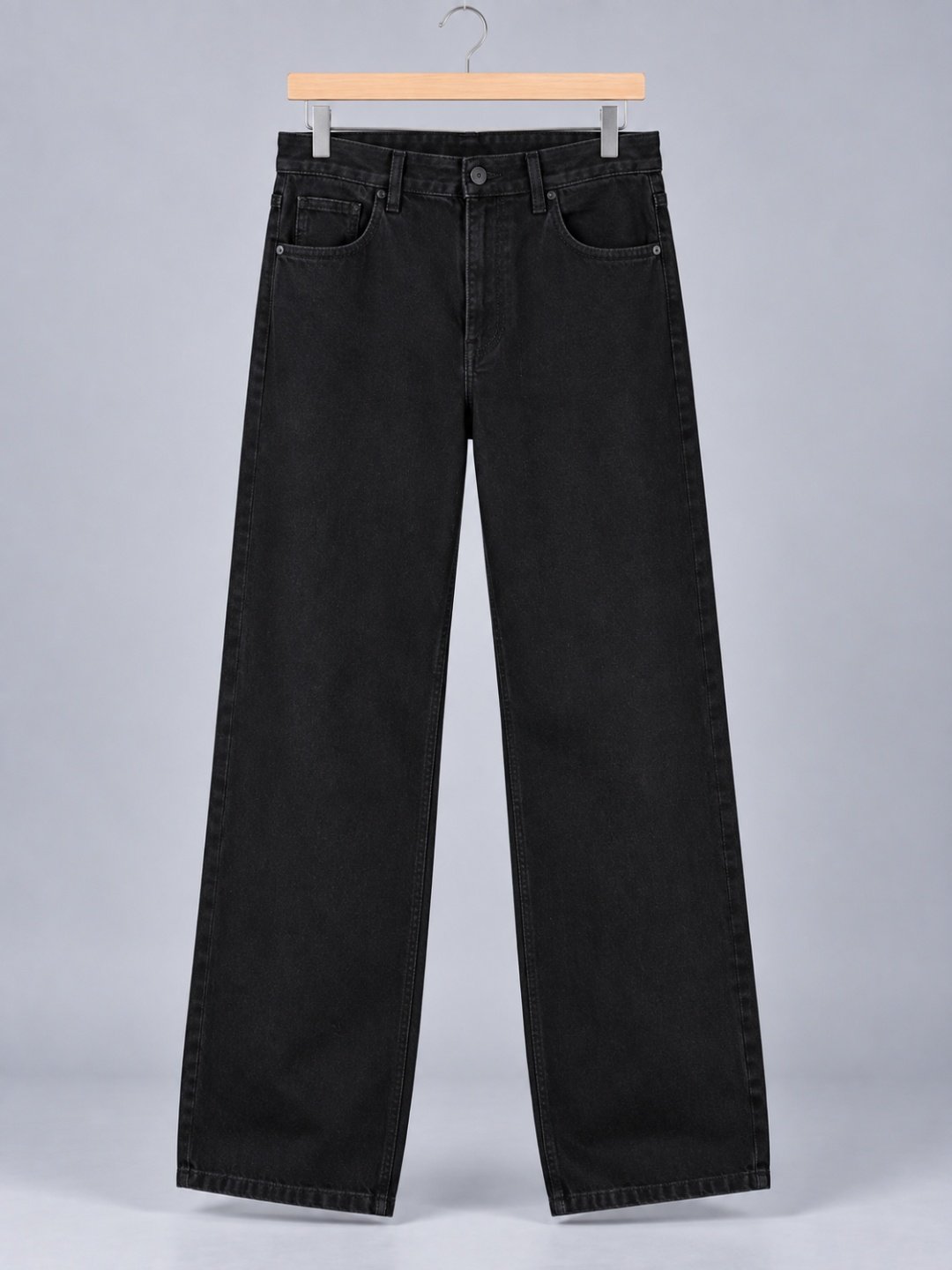 Bombay Sigma Men Black Solid Straight Fit Jeans - Image 2